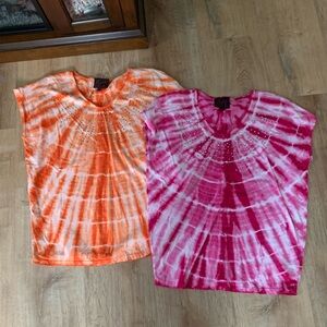 2 blingy size small tops